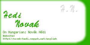hedi novak business card